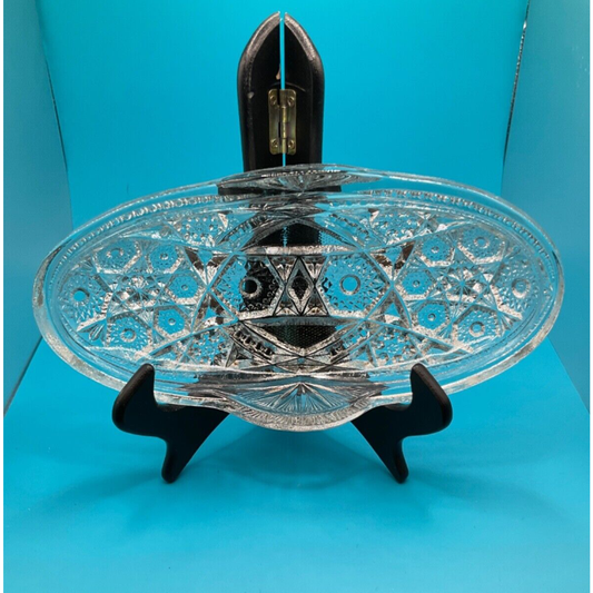Vintage Prescut Clear Candy/Nut Dish - 8" x 4" Versatile Elegance