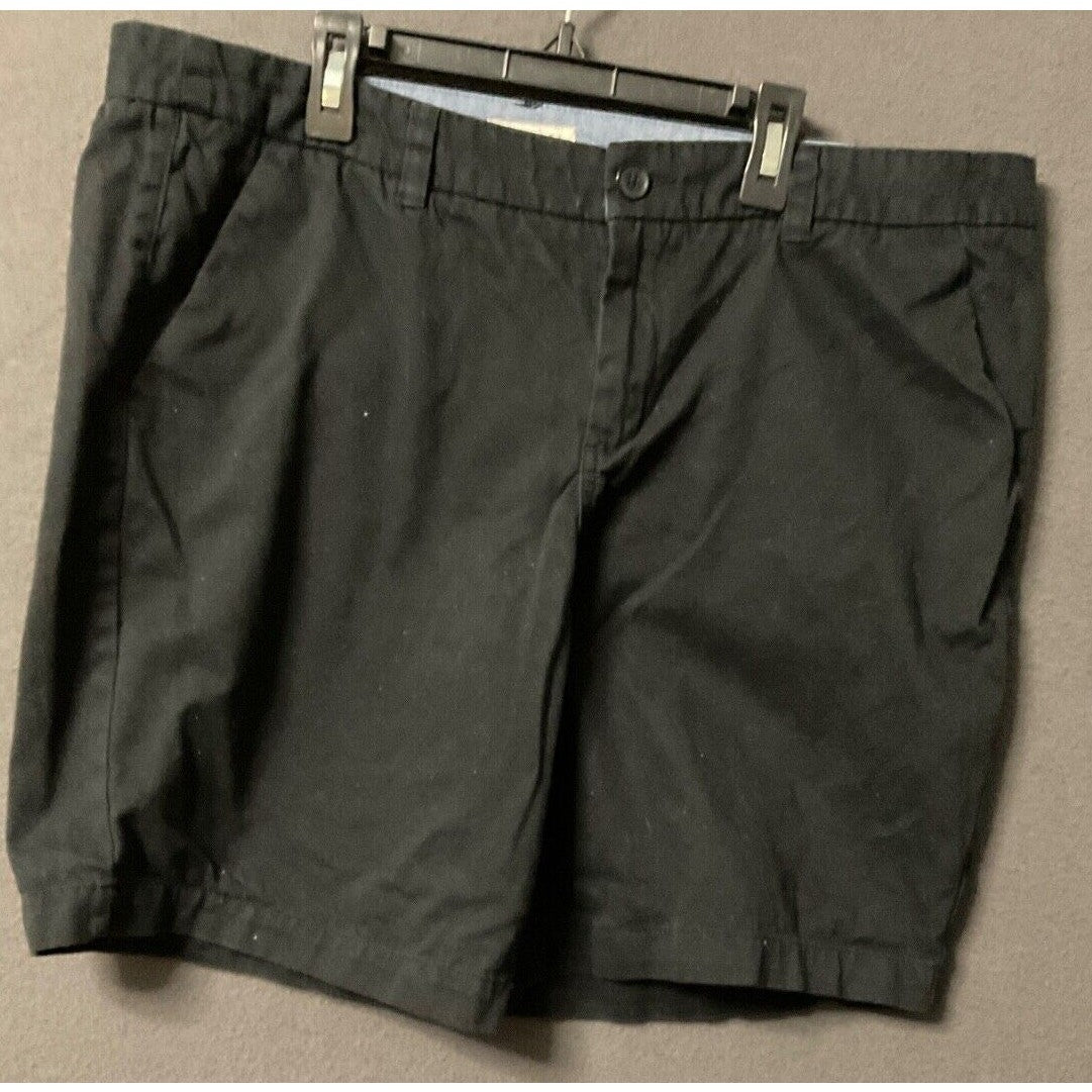 Merona Women's Black Casual Shorts Size 16 Stretch Cotton Blend Chino