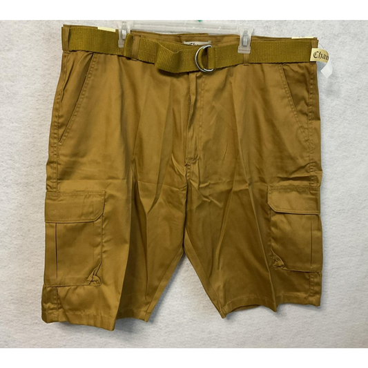 Chams Shorts Mens 44 Brown Cargo Belted Utility Pockets Made Egypt Casual