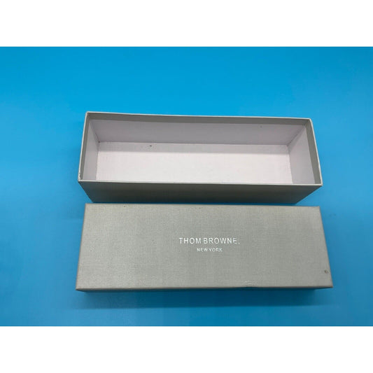 Authentic Thom Browne Empty Gift Box, 10" x 3.5" x 3", Gray Storage Box - READ