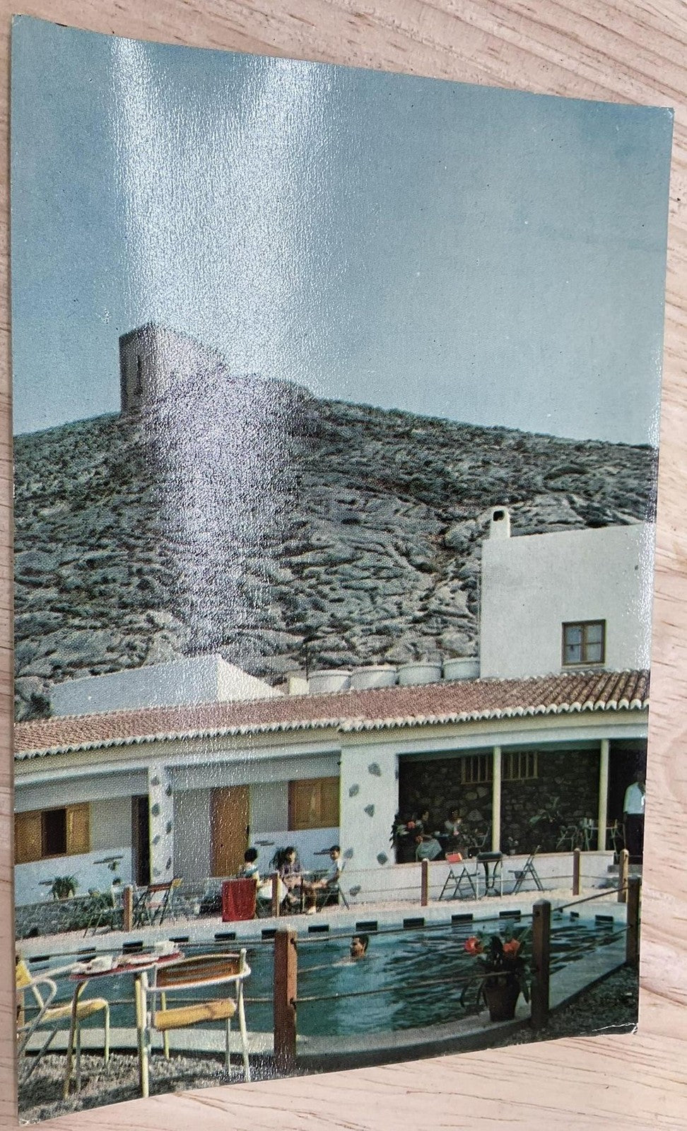 Vintage Castell De Ferro Hotel Residencia Paredes RPPC Spain Postcard 6 X 4 In