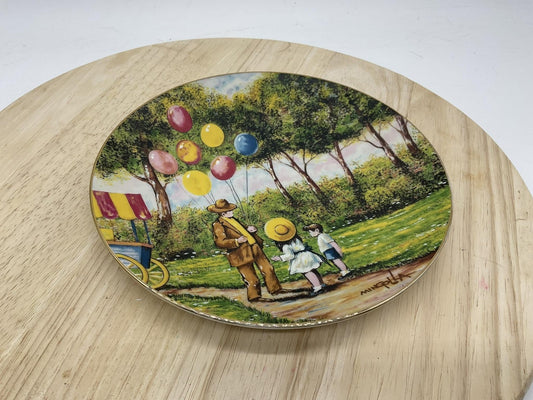 Vintage 1979 Calhoun's Balloon Man Dominic Mingolla Porcelain Collector Plate