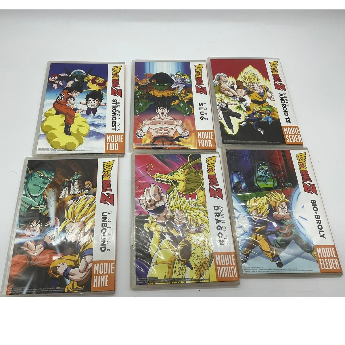 Dragon Ball Z DVD Movie Collection Lot Dead Zone Lord Slug Fusion Reborn Anime