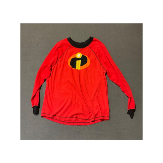 Disney The Incredibles 2 Pajama Long Sleeve Shirt 2X Red 100% Cotton