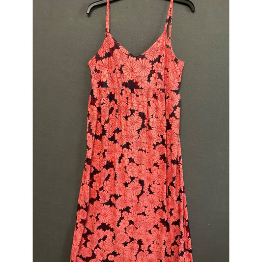 Isabel by Ingrid & Isabel Pink Floral Sleeveless Tie Back Maxi Dress M Boho