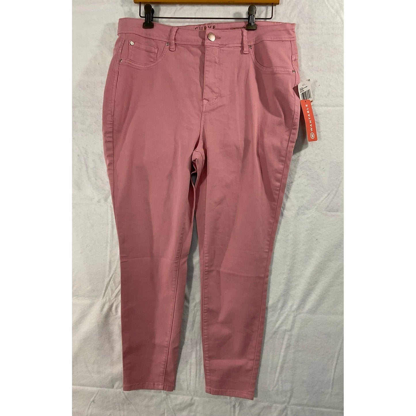 1822 Denim Skinny Jeans Womens 14W Bridal Rose Curve Compression VNM00055U-C642