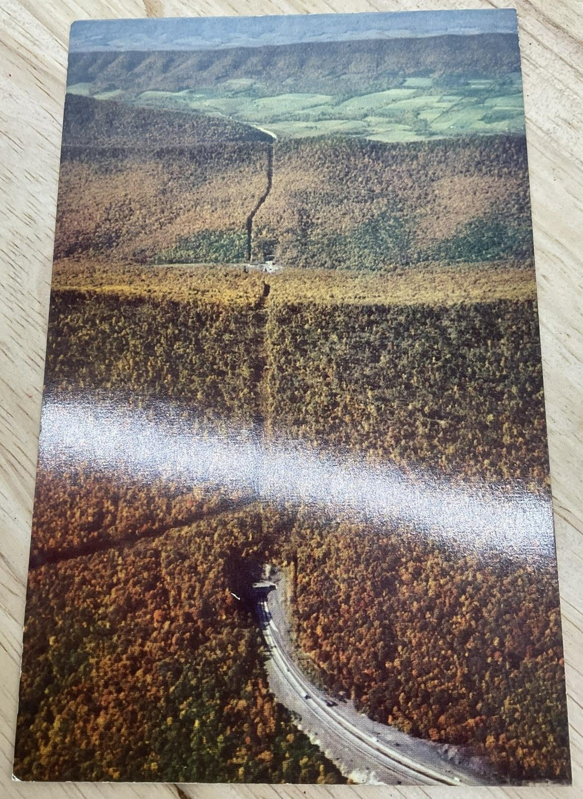 Vintage Pennsylvania Turnpike Bedford PA Photochrome Postcard 6 X 4 In