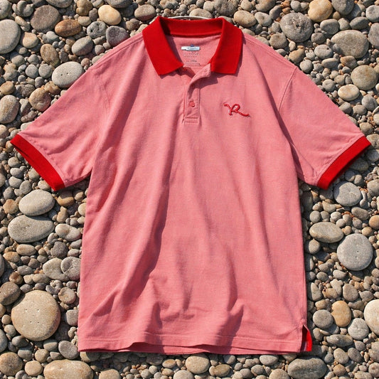 Rocawear Classic Polo Shirt Mens 4XB Red Heather Short Sleeve Logo Big Tall