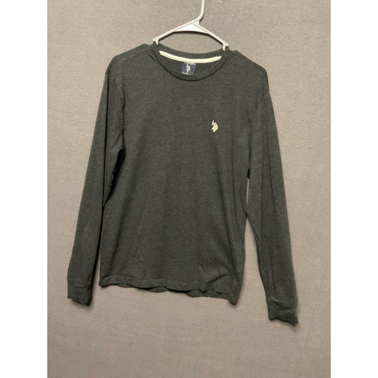 U.S. Polo Assn. Gray Long Sleeve Shirt Men's S Outdoors Athleisure Lightweight