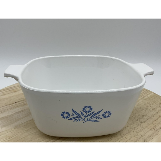 Corning Ware Blue Cornflower P-1 3/4 B 1 3/4 QT Casserole No Lid Vintage Pyrex