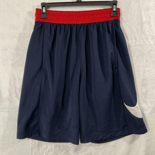 Shorts Mens Small Blue Red Colorblock Mesh Elastic Waist Basketball Gym Pockets