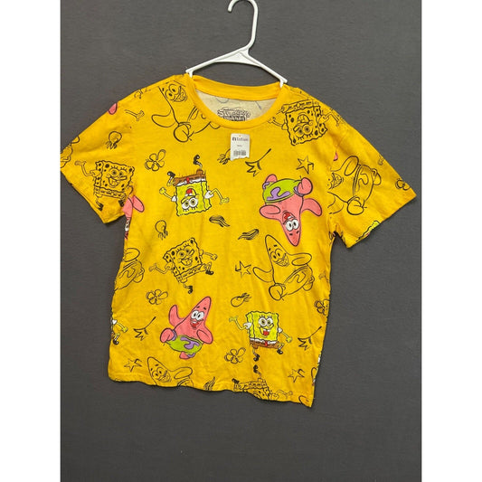 Nickelodeon SpongeBob Patrick Shirt Men’s S Yellow 2021 Graphic tee