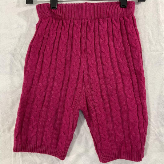Love Sense Shorts Womens Small Pink Cable Knit Bermuda Elastic Waist Casual