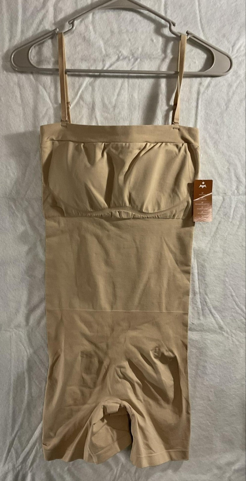 Lover-Beauty Shaper Bodysuit Womens XL/XXL Beige One Piece Slimming Shapewear