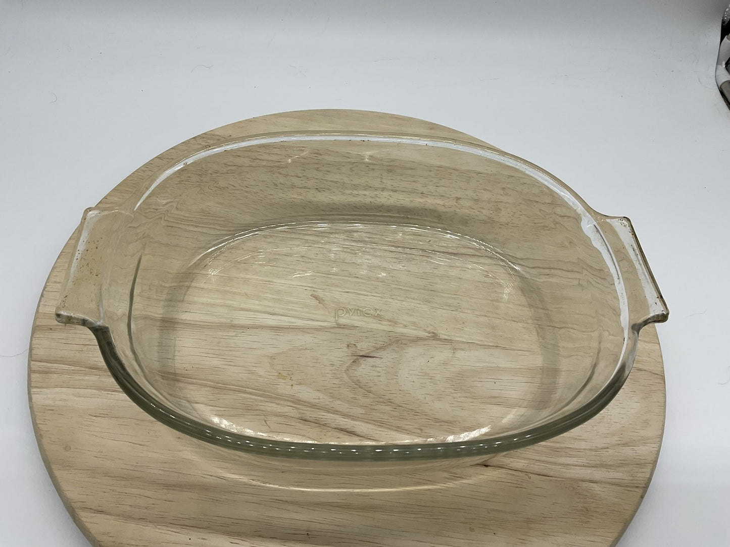 Pyrex Clear Glass Oval Baking Dish 2 Qt 702 Casserole Made In USA Bakeware Pan