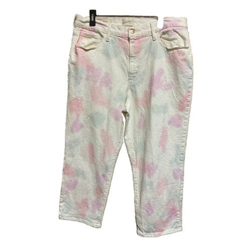 Universal Thread Size 16 Tie Dye Denim Capri Jeans 37W 24L Great Condition