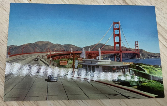 Vintage Golden Gate Bridge San Francisco HS Crocker Color Postcard 5.5x3.5 In