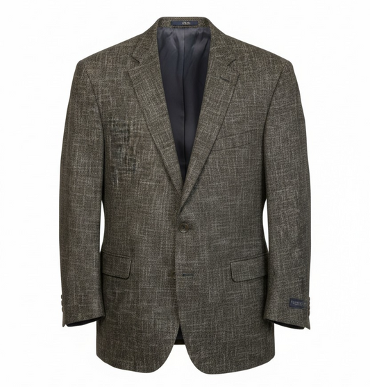 Jack Victor Sport Coat Mens 46L Gray Wool Bamboo Tweed Blazer Business Canada
