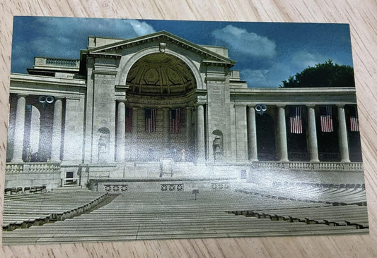 Vintage Arlington Memorial Amphitheatre Arlington VA Color Postcard 5.5 X 3.5 In