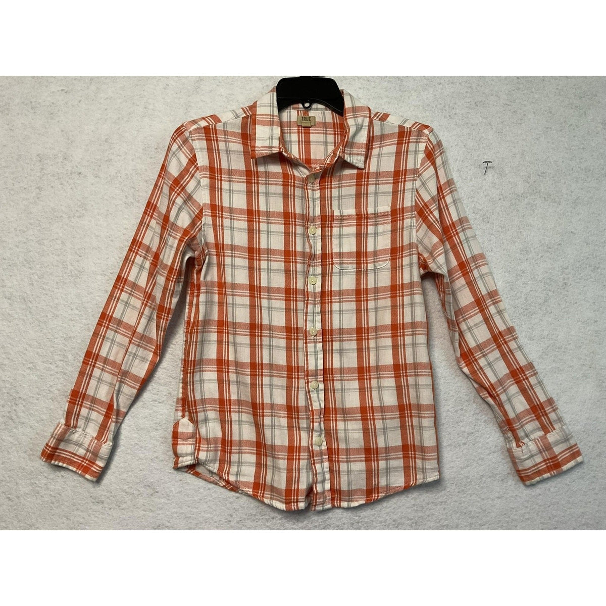 True Craft Shirt Women/ JR Large Plaid Button Down Long Sleeve Casual Top